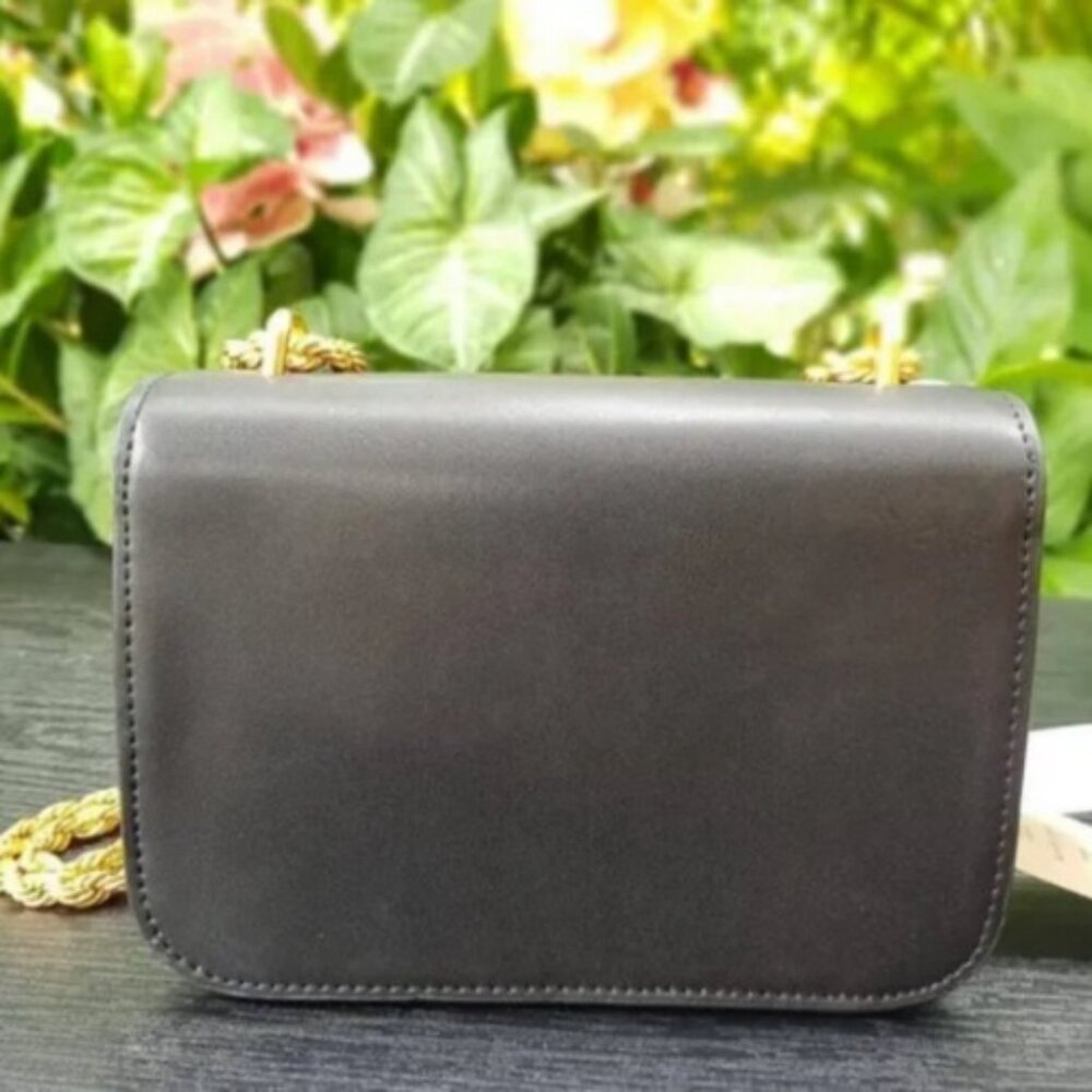 Refined Tory Burch Black Flap Shoulder Bag - Picture 7 of 8